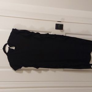 AUDRA black ruffle dress